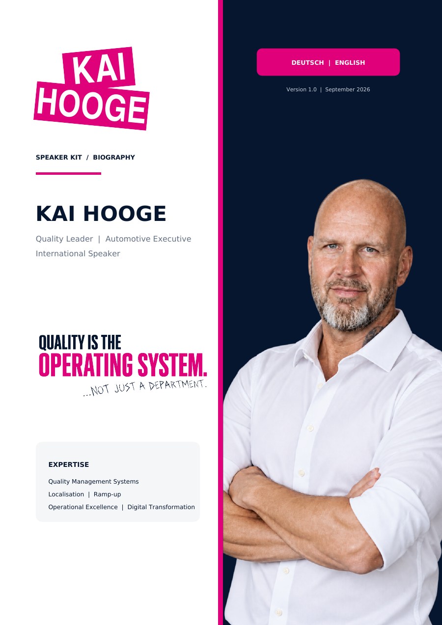 Preview of Kai Hooge's speaker biography