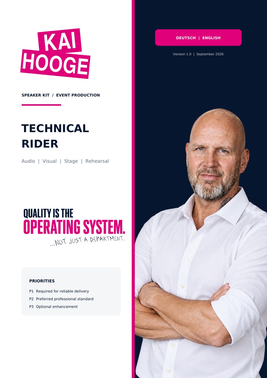 Preview of Kai Hooge's technical rider
